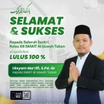 PENGUMUMAN KELULUSAN KELAS 12, SELURUH SISWA SMAIT AL USWAH TUBAN DINYATAKAN LULUS 100%